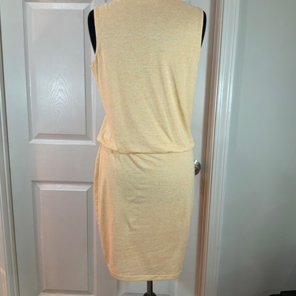 Athleta Vida Tiger Lily Orange Linen Sleeveless Dress Size Small - Picture 4 of 7